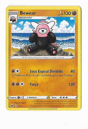 Carta Pokemon Bewear